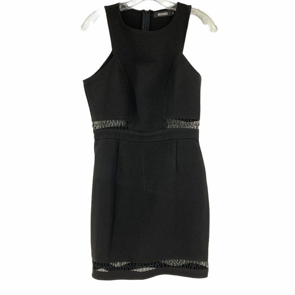 Missguided Dress Size 6 US 9614 Cutout Black